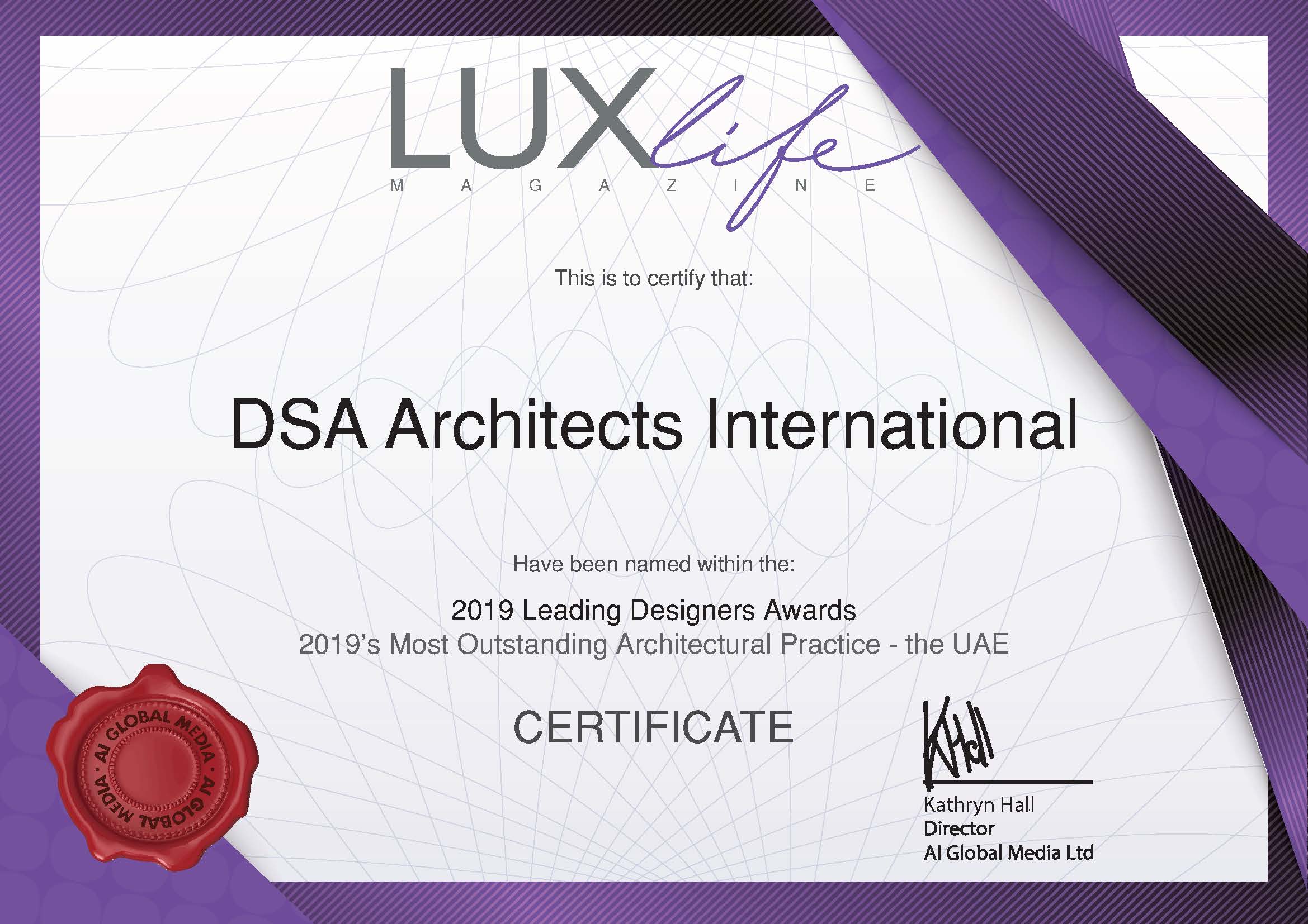 Lux Life Magazine #39 s Most Outstanding Architectural Practice in the UAE